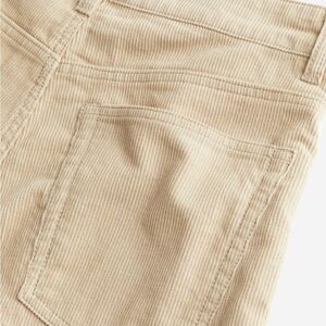 H&M Corduroy Beige Straight Leg Pants